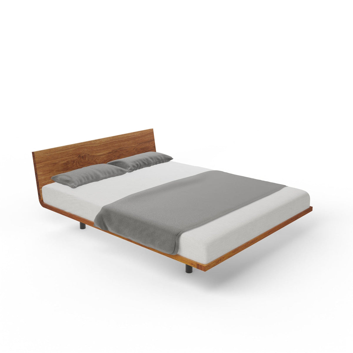 Holzmanufaktur Bett SWING light Wildeiche / 90 / Einlegerahmen