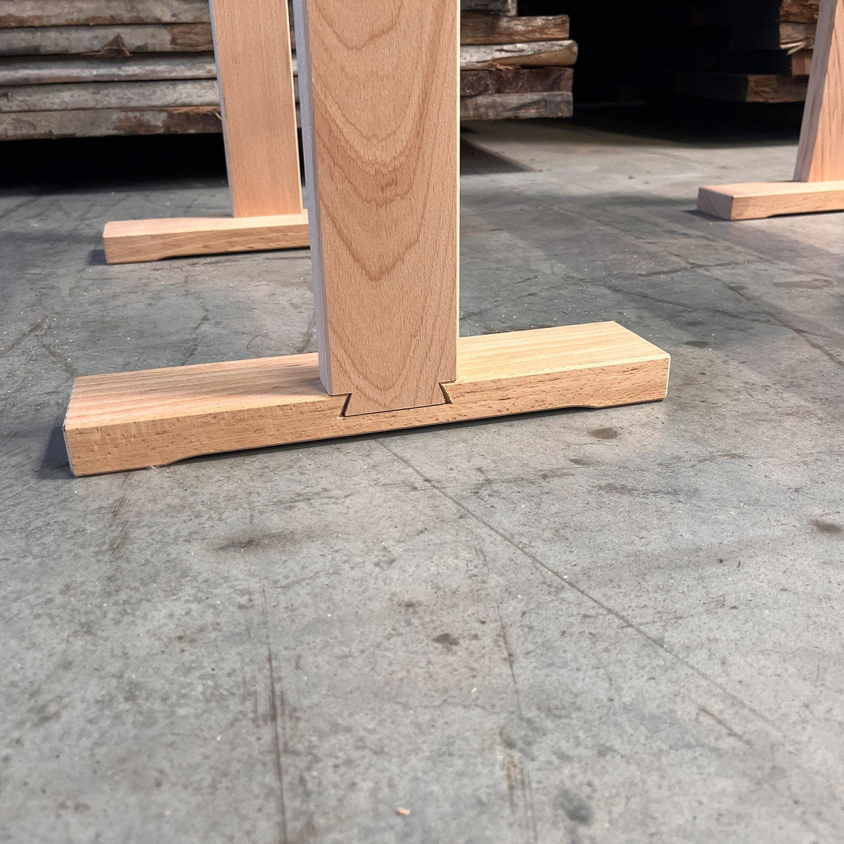 verbindungsdetail vom Holz-Werkbock