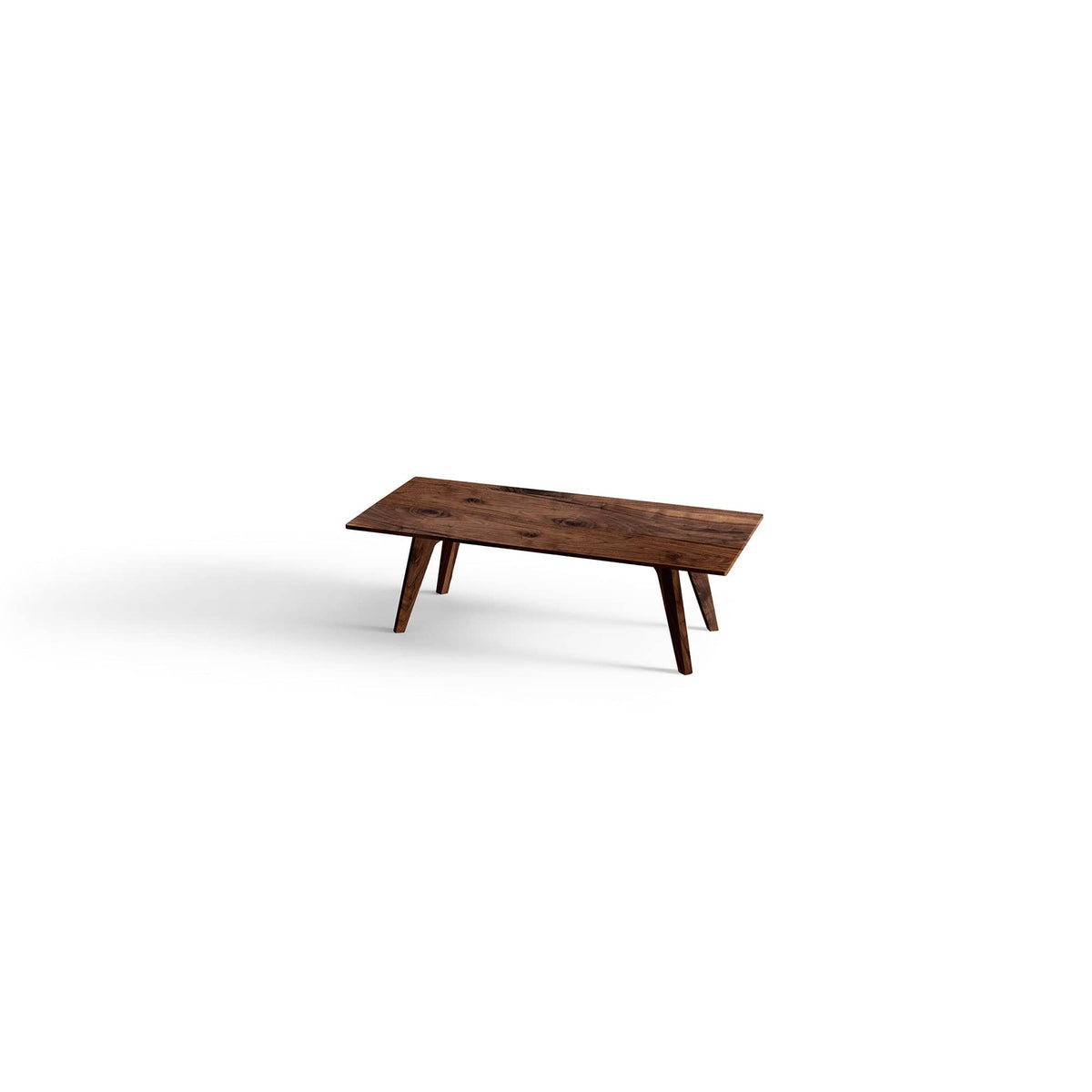 Couchtisch aus massivem Nussbaum