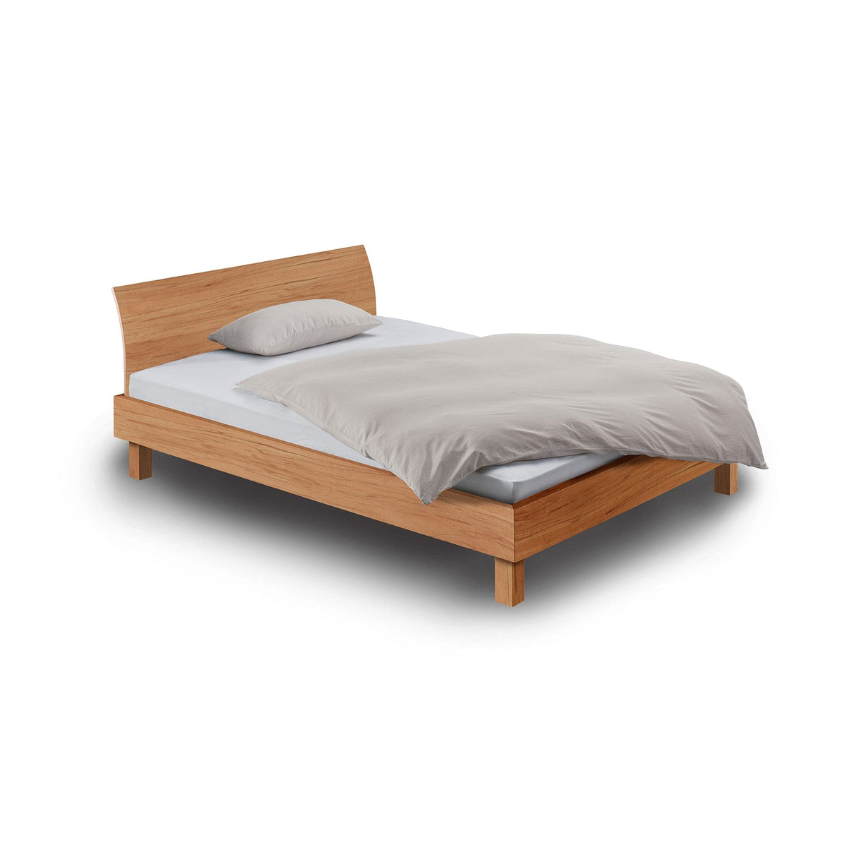 Holzmanufaktu Bett Step-G Bett auf Beinen