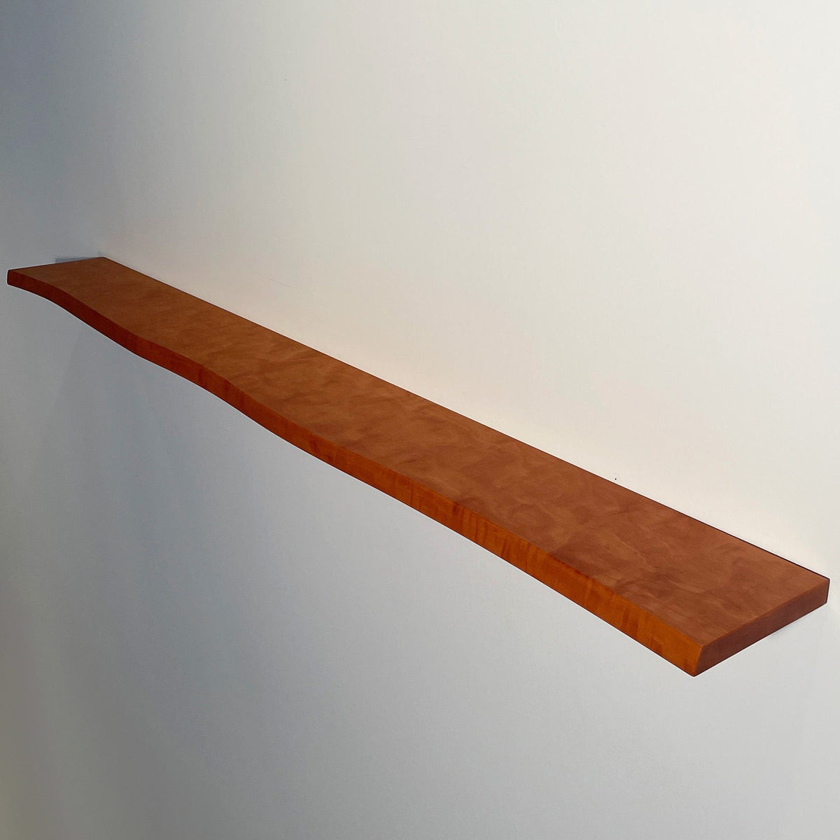 Wandregal schwebend, Holz Birnbaum massiv
