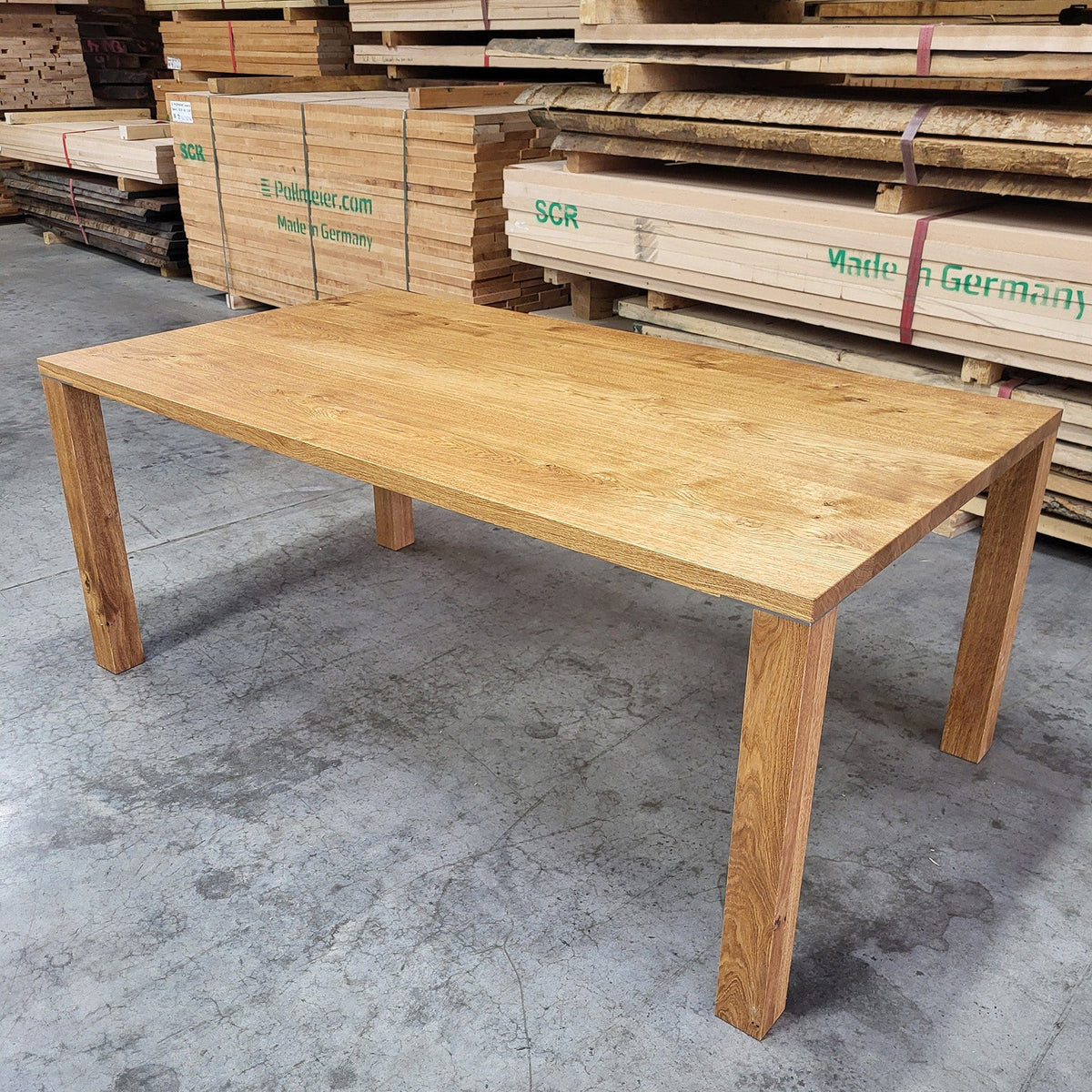 Holzmanufaktur Tisch PLAIN Massivholztisch Wildeiche 180 x 100 cm